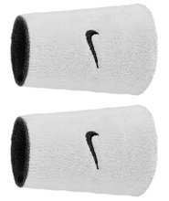 Nike Sweatband Swoosh Classic Reversible Doublewide Jumbo (Cotton Blend) 2025 black/white - 2 pieces